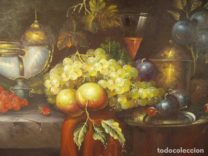 Otros objetos de arte: OLEO BODEGON COPA DE CONCHA - Foto 4
