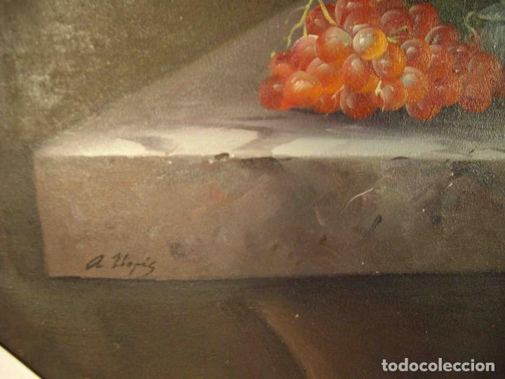 Otros objetos de arte: OLEO BODEGON COPA DE CONCHA - Foto 5
