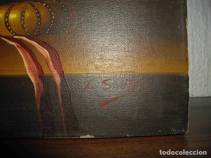 Otros objetos de arte: OLEO BODEGON COPAS Y NARANJAS - Foto 2