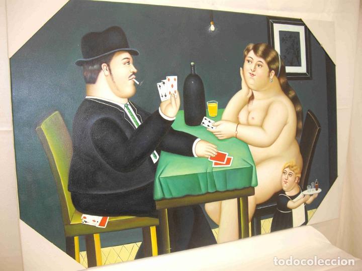 Otros objetos de arte: OLEO PARTIDA POKER - Foto 1