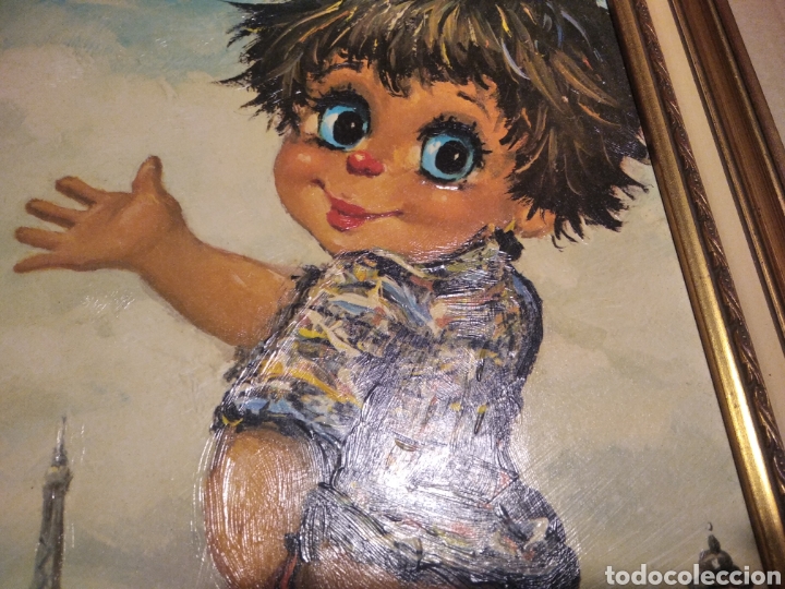 Otros objetos de arte: Cuadro ni&ntilde;o meando en Par&iacute;s - Foto 5