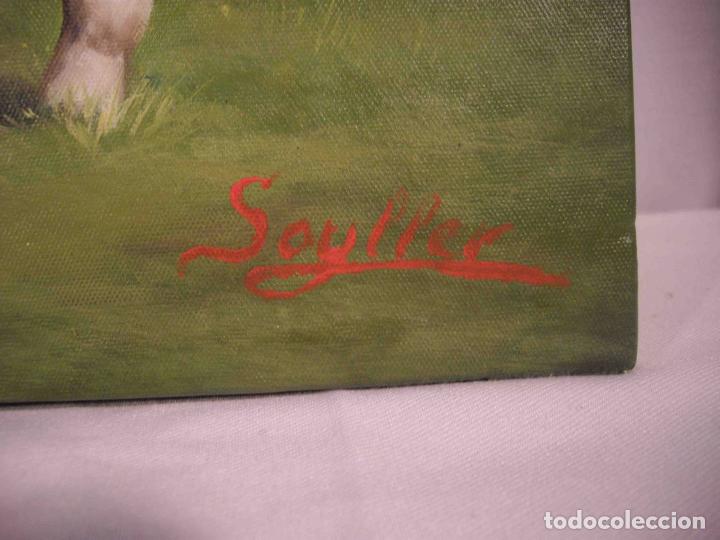 Otros objetos de arte: OLEO SOBRE LIENZO CORCEL BLANCO - Foto 5