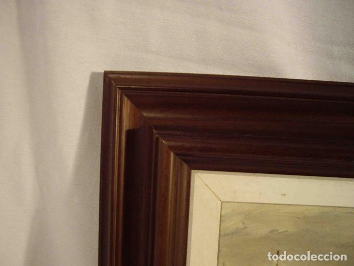 Otros objetos de arte: CUADRO OLEO PESQUEROS EN PUERTO - Foto 4