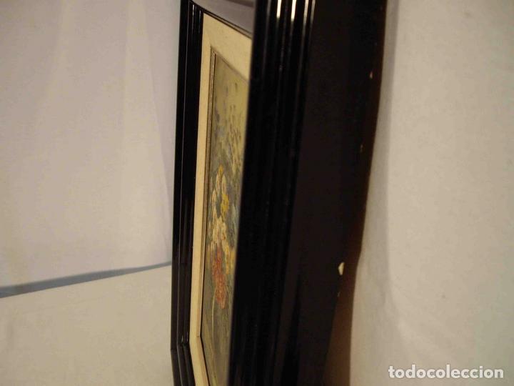 Otros objetos de arte: CUADRO BODEGON FLORES JARRON CRISTAL - Foto 6
