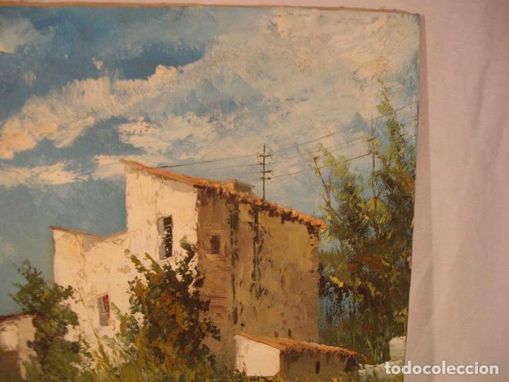 Otros objetos de arte: OLEO CASA EN EL PRADO - Foto 2
