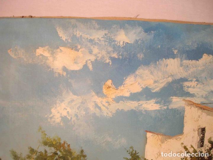 Otros objetos de arte: OLEO CASA EN EL PRADO - Foto 4