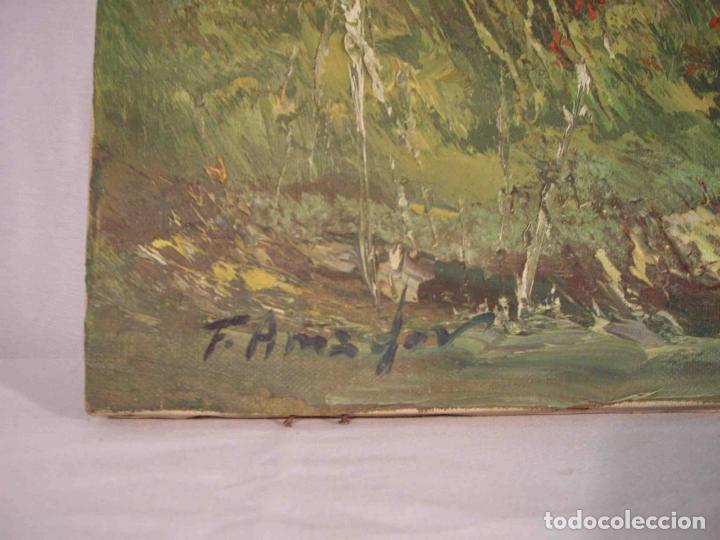 Otros objetos de arte: OLEO CASA EN EL PRADO - Foto 5