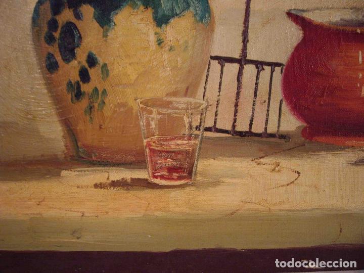 Otros objetos de arte: OLEO BODEGON CANTAROS - Foto 4