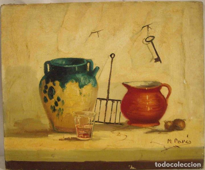 Otros objetos de arte: OLEO BODEGON CANTAROS - Foto 1