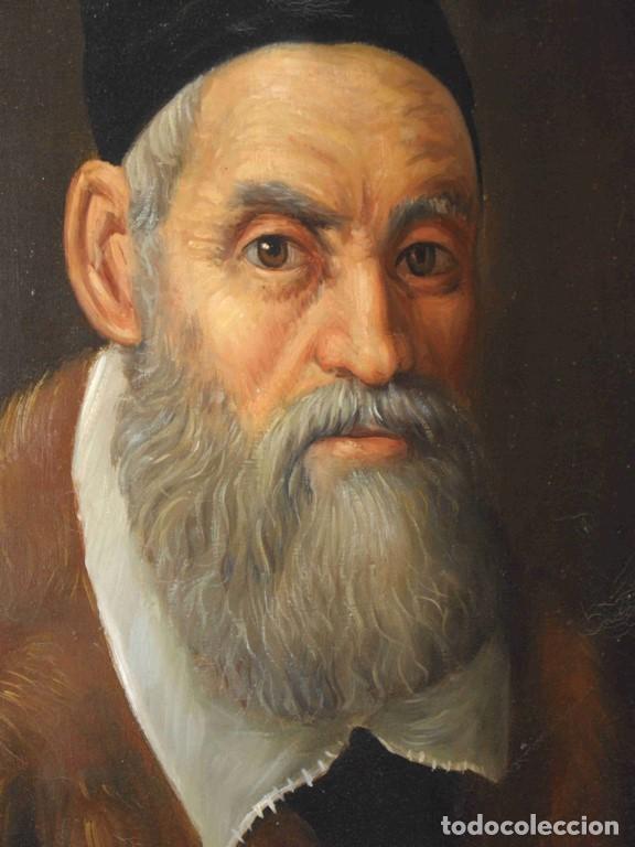 Otros objetos de arte: OLEO JUDIO CON BARBA - Foto 2