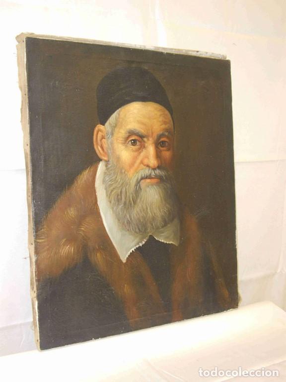 Otros objetos de arte: OLEO JUDIO CON BARBA - Foto 1