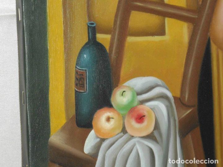 Otros objetos de arte: OLEO DESNUDO EN PIE - Foto 2