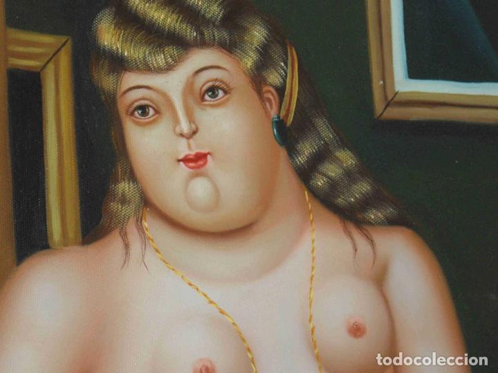 Otros objetos de arte: OLEO DESNUDO EN PIE - Foto 3