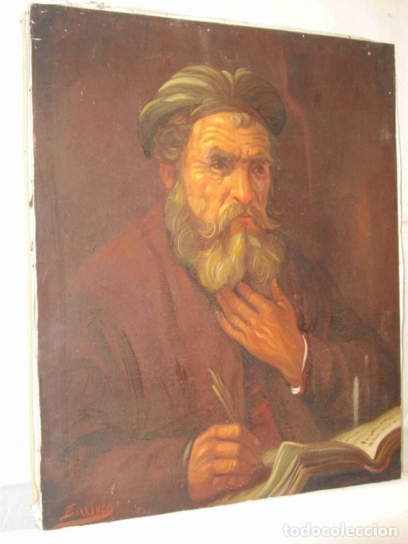 Otros objetos de arte: OLEO JUDIO (COPIA DE REMBRANDT) - Foto 1