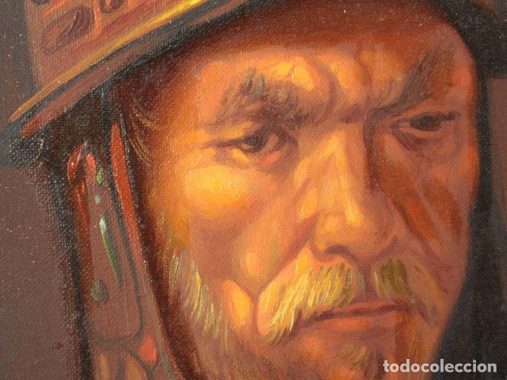 Otros objetos de arte: OLEO SOLDADO OTOMANO - Foto 2