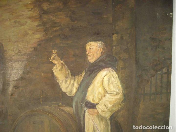 Otros objetos de arte: OLEO FRAY ENOLOGO - Foto 2