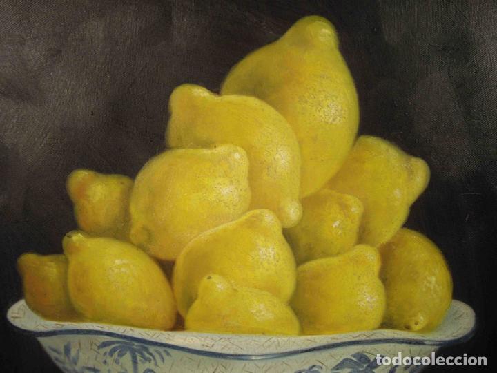 Otros objetos de arte: OLEO SOBRE LIENZO BODEGON LIMONES - Foto 3