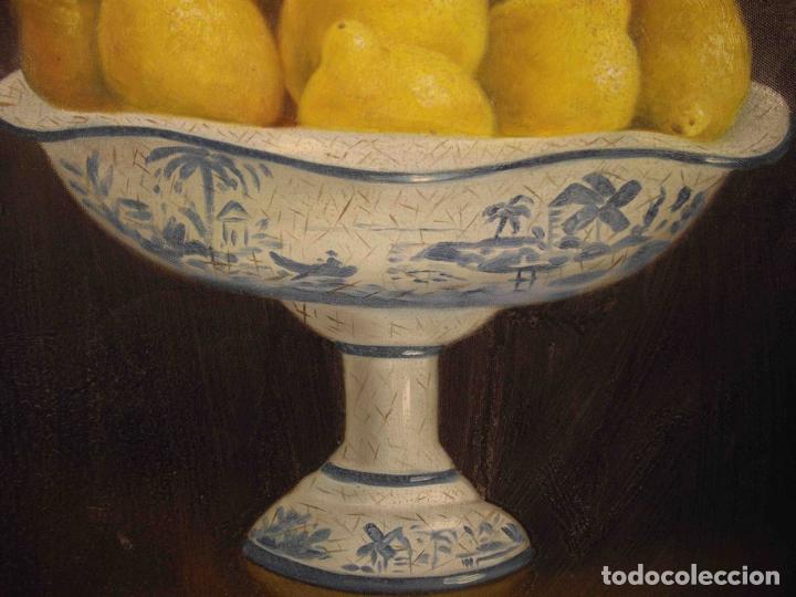 Otros objetos de arte: OLEO SOBRE LIENZO BODEGON LIMONES - Foto 4