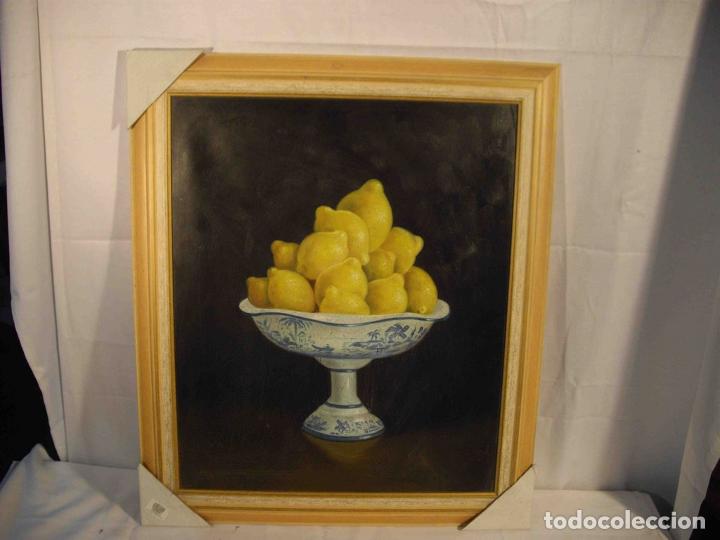 Otros objetos de arte: OLEO SOBRE LIENZO BODEGON LIMONES - Foto 1
