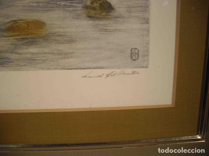 Otros objetos de arte: CUADRO LITOGRAFIA MARINA - Foto 3