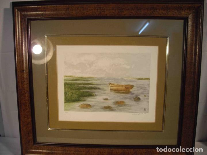 Otros objetos de arte: CUADRO LITOGRAFIA MARINA - Foto 1