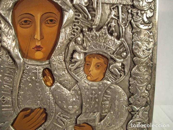 Otros objetos de arte: ICONO VIRGEN CON NI&Ntilde;O - Foto 5