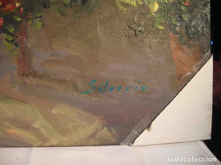 Otros objetos de arte: OLEO SOBRE LIENZO TERRAZA FLORES - Foto 2
