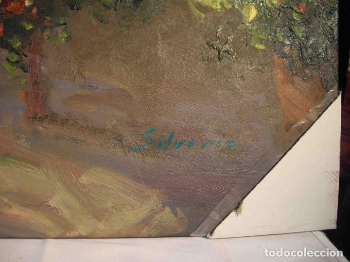 Otros objetos de arte: OLEO SOBRE LIENZO TERRAZA FLORES - Foto 3