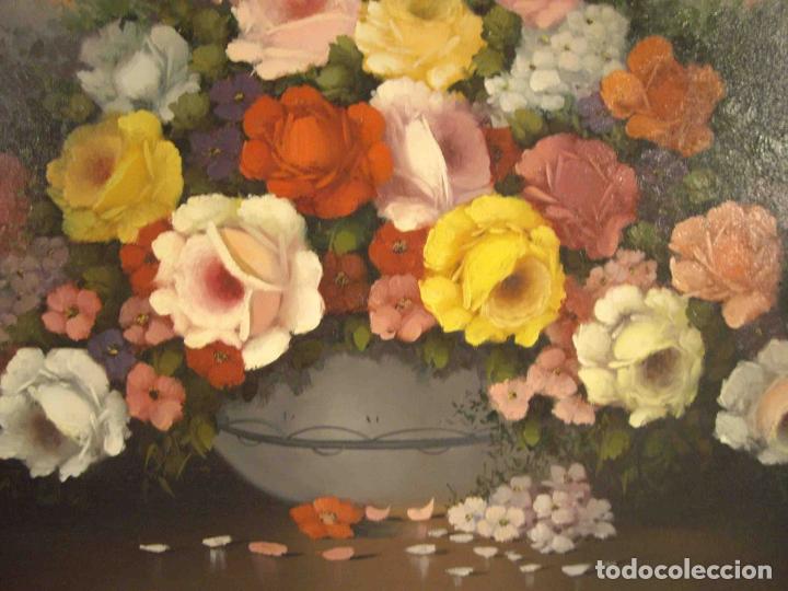 Otros objetos de arte: OLEO BODEGON PETALOS CAIDOS - Foto 3