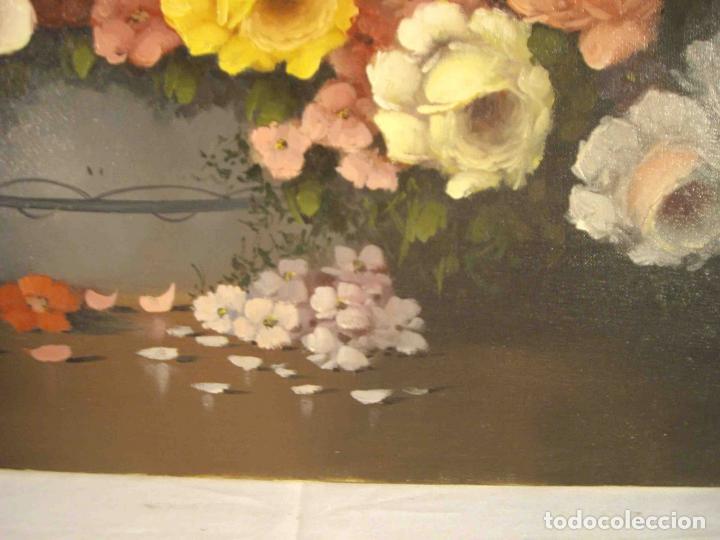 Otros objetos de arte: OLEO BODEGON PETALOS CAIDOS - Foto 4