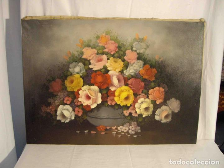 Otros objetos de arte: OLEO BODEGON PETALOS CAIDOS - Foto 1
