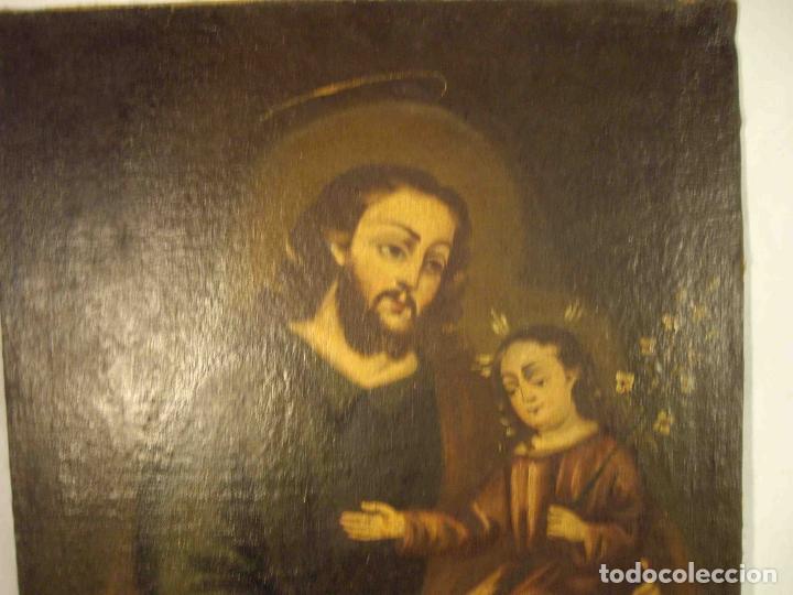 Otros objetos de arte: OLEO SANTO CON NI&Ntilde;O SANTO II - Foto 2