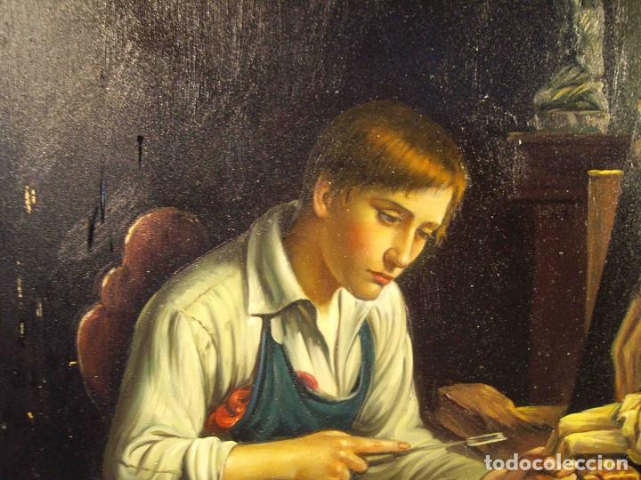 Otros objetos de arte: OLEO SOBRE TABLA TALLISTA - Foto 2