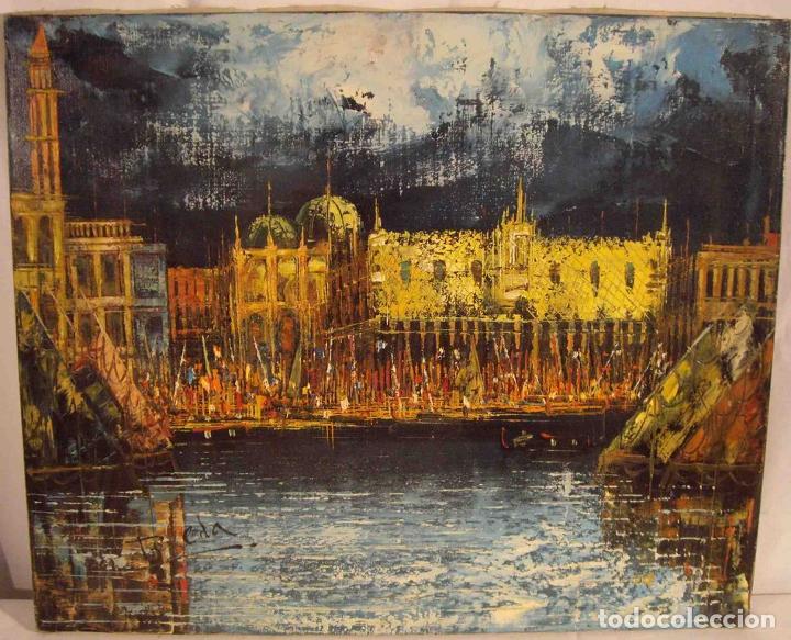 Otros objetos de arte: OLEO VENECIA 2 - Foto 2