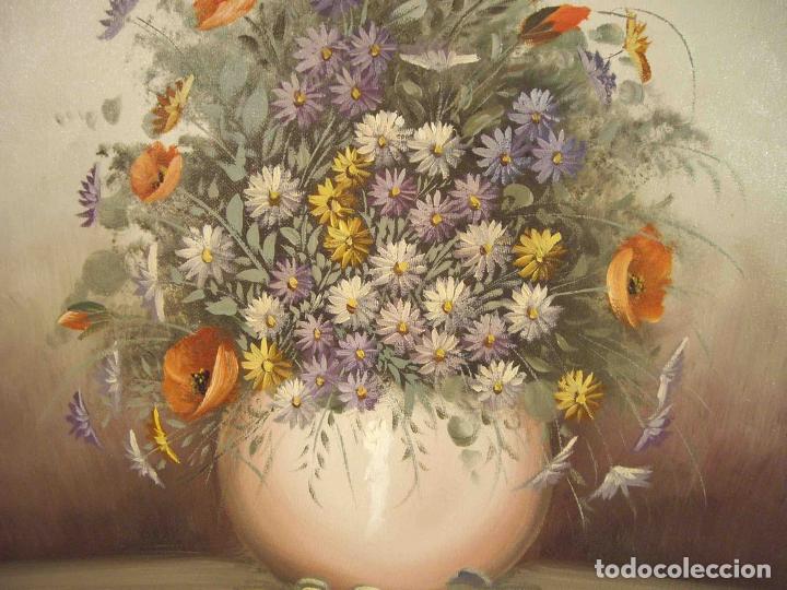 Otros objetos de arte: OLEO BOTELLON MARGARITAS 2 - Foto 3