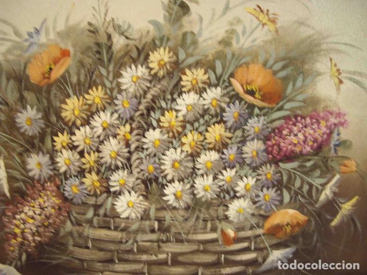 Otros objetos de arte: OLEO BODEGON MARGARITAS - Foto 3