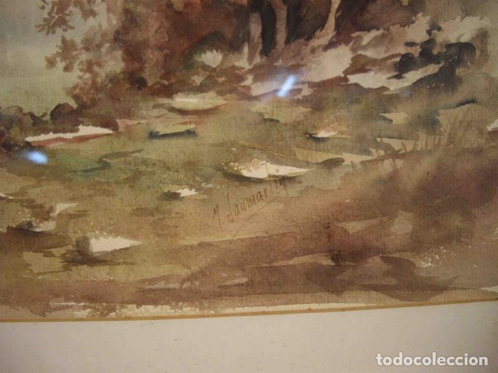 Otros objetos de arte: CUADRO ACUARELA PAISAJE - Foto 3