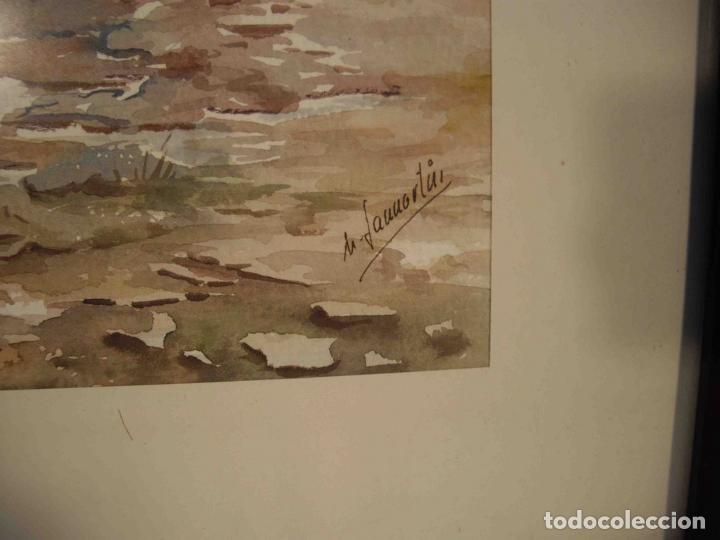 Otros objetos de arte: ACUALERA NI&Ntilde;A CON BORRICO - Foto 4