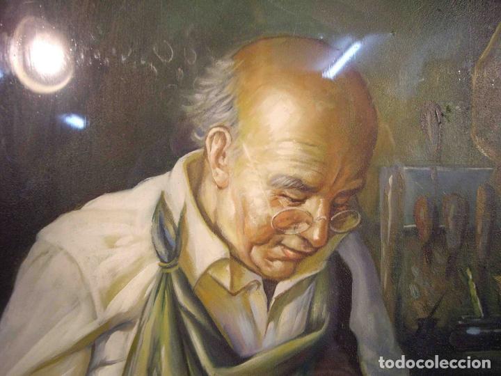Otros objetos de arte: OLEO SOBRE TABLA ZAPATERO - Foto 2