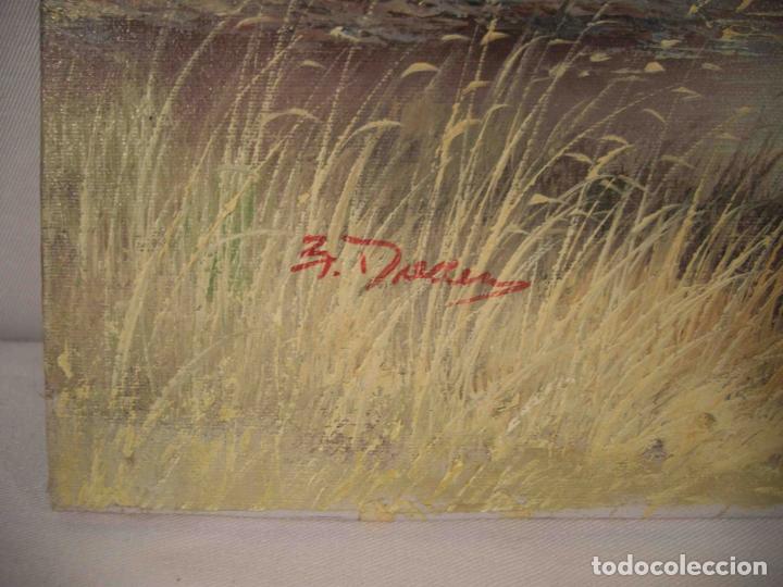 Otros objetos de arte: OLEO SOBRE LIENZO PATOS - Foto 4