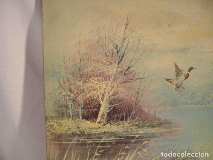Otros objetos de arte: OLEO LLEGANDO AL RIO - Foto 2