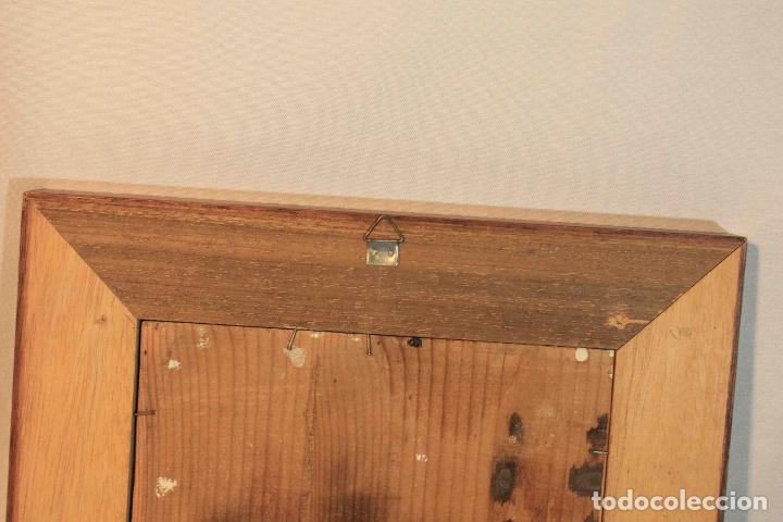Otros objetos de arte: CUADRO OLEO SOBRE TABLA CASAS COLGADAS - Foto 9
