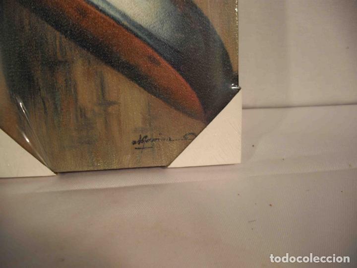 Otros objetos de arte: OLEO SOBRE LIENZO 3 PALOS DE GOLF - Foto 2
