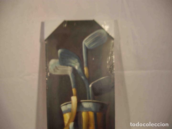 Otros objetos de arte: OLEO SOBRE LIENZO BOLSA DE GOLF - Foto 4
