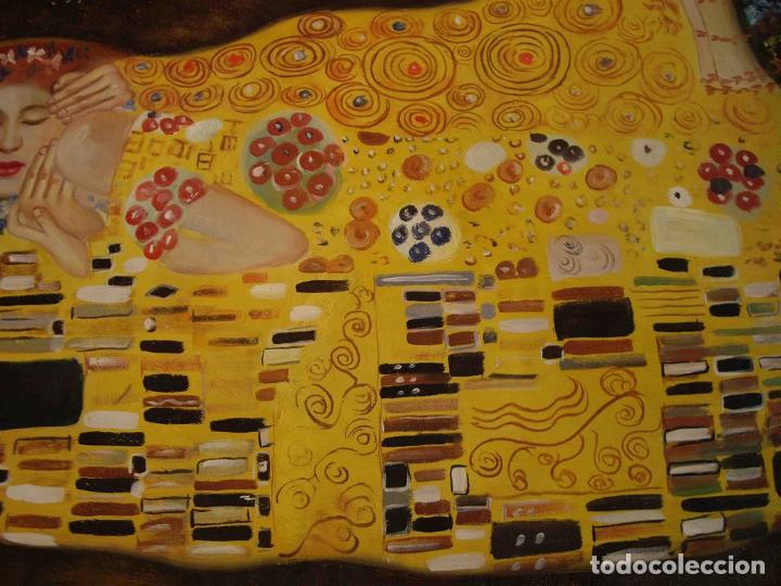 Otros objetos de arte: OLEO TELA AMANTES - Foto 3