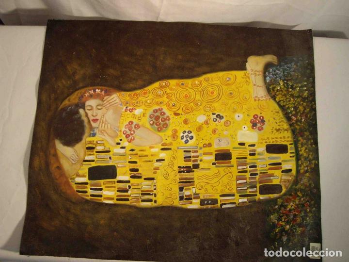 Otros objetos de arte: OLEO TELA AMANTES - Foto 1
