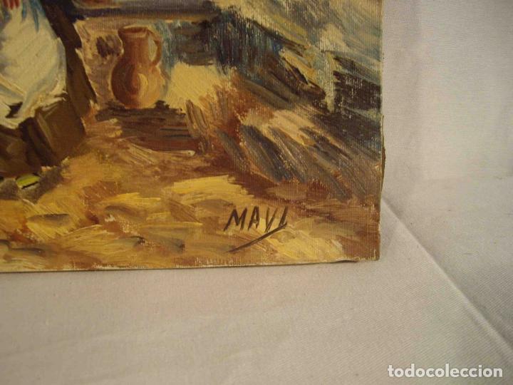 Otros objetos de arte: OLEO MOTIVO ANDALUZ 1 - Foto 4