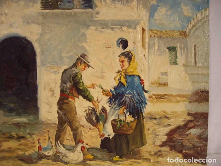 Otros objetos de arte: OLEO MOTIVO ANDALUZ 2 - Foto 2