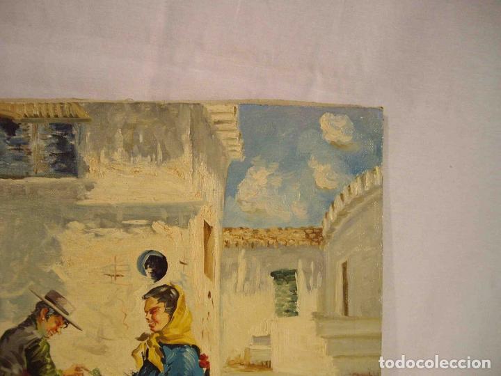 Otros objetos de arte: OLEO MOTIVO ANDALUZ 2 - Foto 4