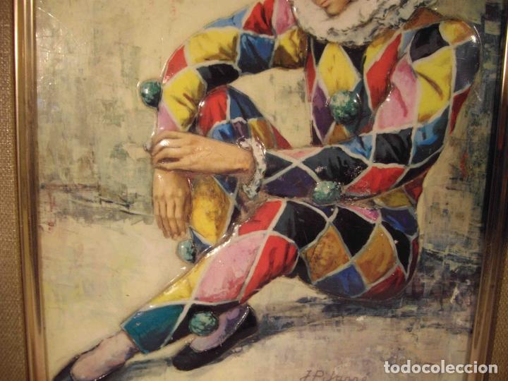 Otros objetos de arte: CUADRO ARLEQUIN ESMALTE CON MARCO - Foto 5
